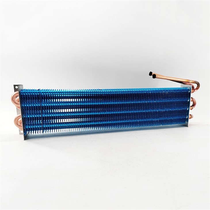 Copper Finned Tube Coil Water Steam Cooled Condenser
