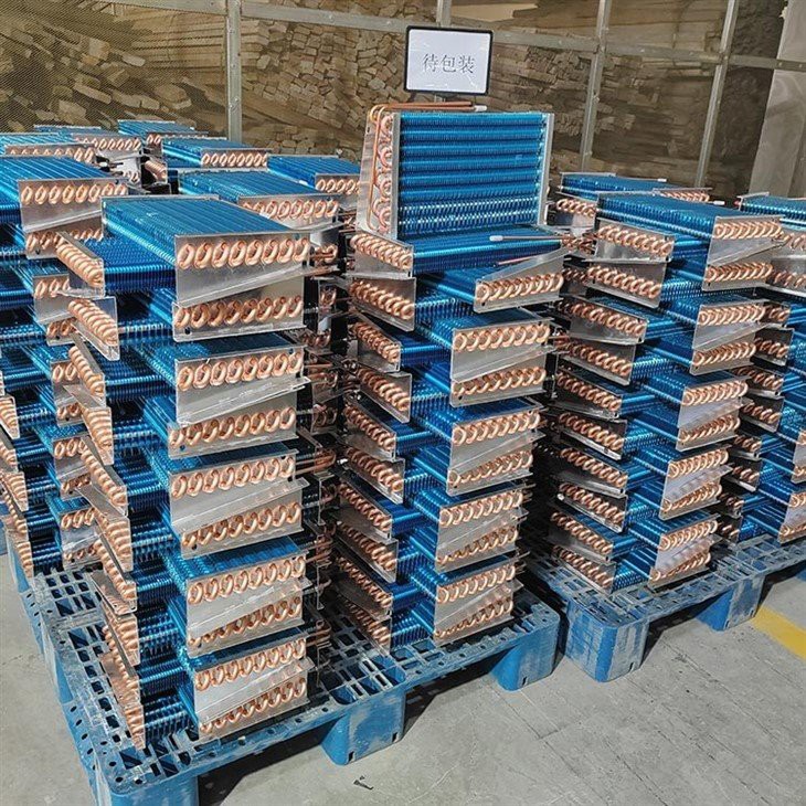 Copper Tube And Aluminum Fin Heat Exchanger Condenser