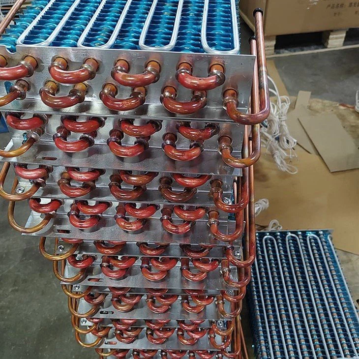 Defrosting Copper Tube Aluminum Fin Evaporator